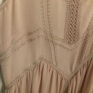 Flowy blush backless dress perfect for any occasion (party/grad/festival)